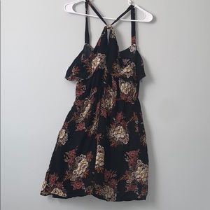 Mini Black floral dress